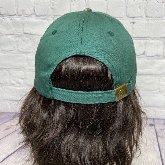 Vintage Trucker Hat Cap Strap Back Green STAJAS Oilfield Trucking Adjustable - Picture 3 of 8